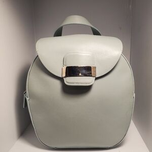 Sergio Rossi Backpack - Sky Blue - Bag with Metal accent